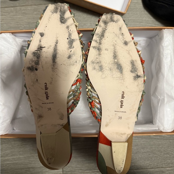 Cult Gaia Monica Silk Mules NWT - Picture 9 of 10